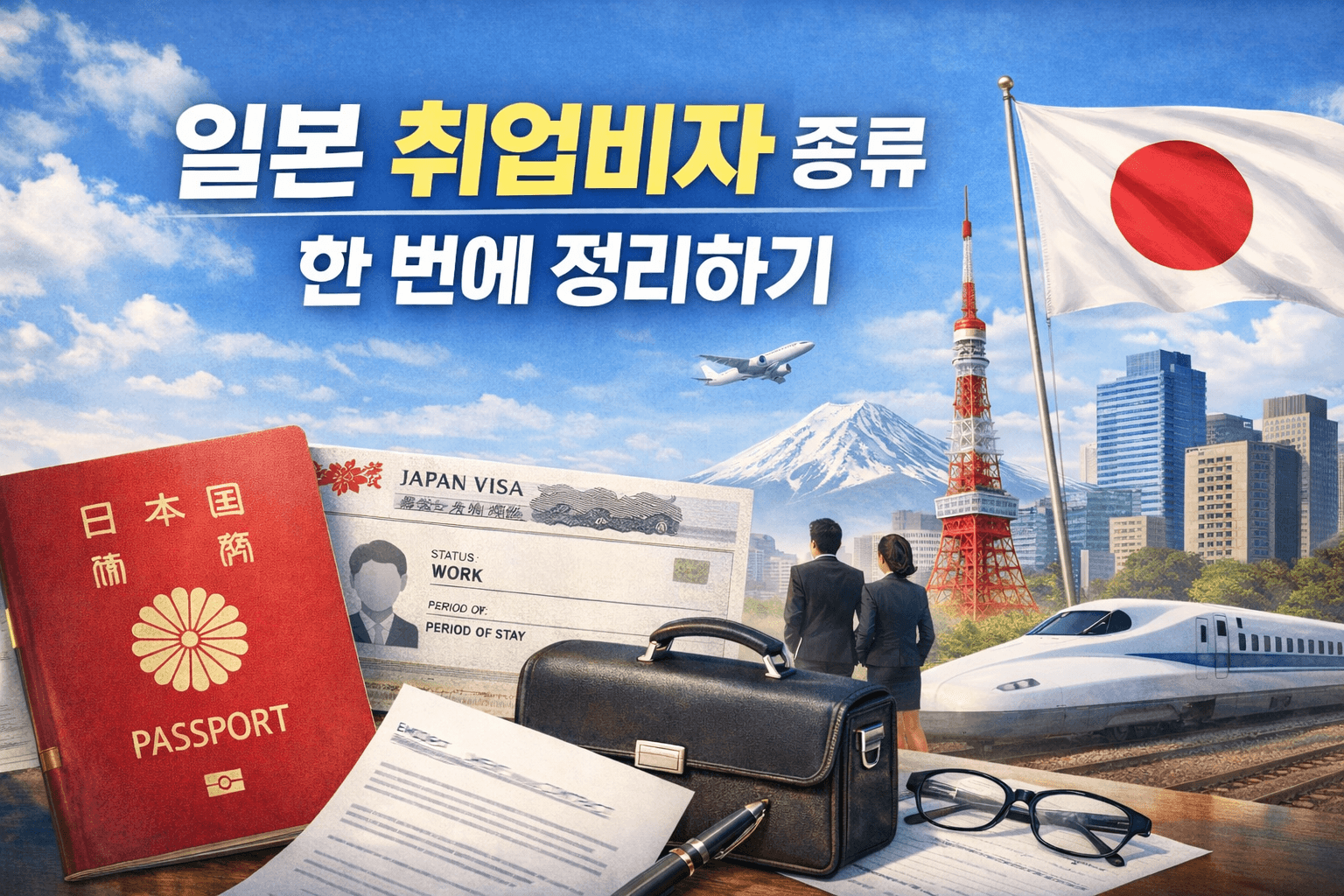 일본 취업비자 종류 한 번에 정리하기